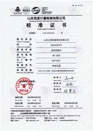 检测仪器报告证书：电火花检测仪jg-802