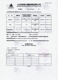 检测仪器报告证书：涂层测厚仪